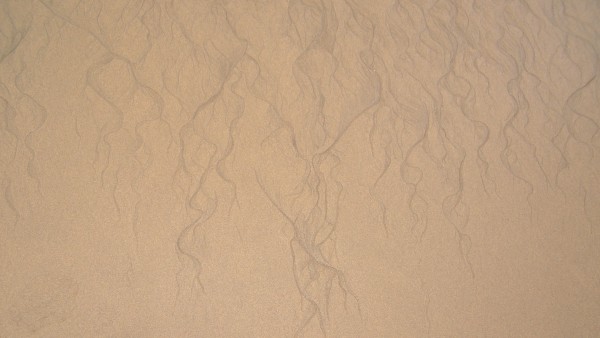 Wave Marks On Tan Sand