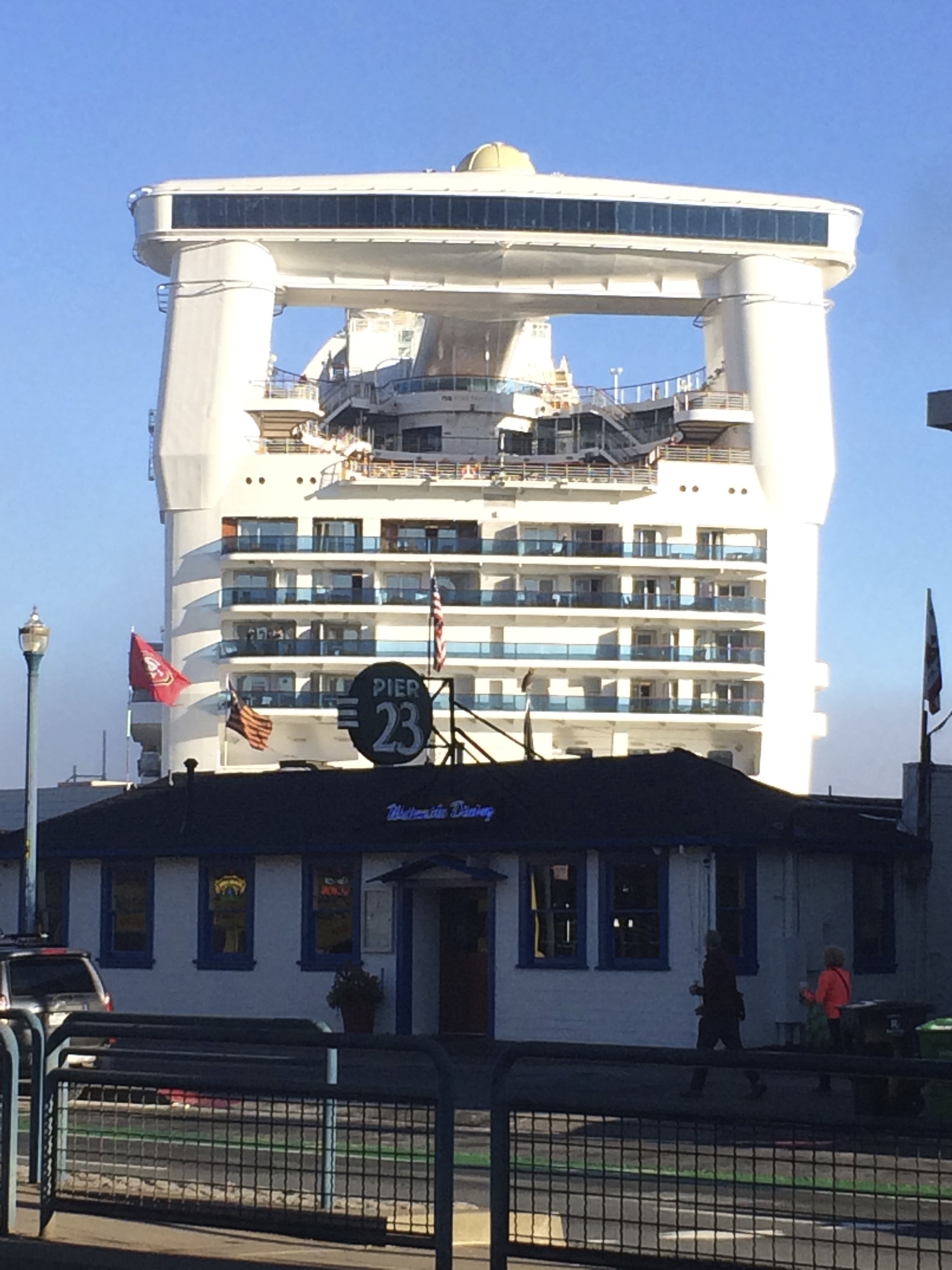 Cruise Ship Docked At Pier 23, San Francisco