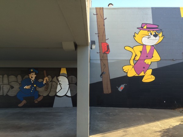Top Cat And Officer Dibble Mural In SOMA, San Francisco