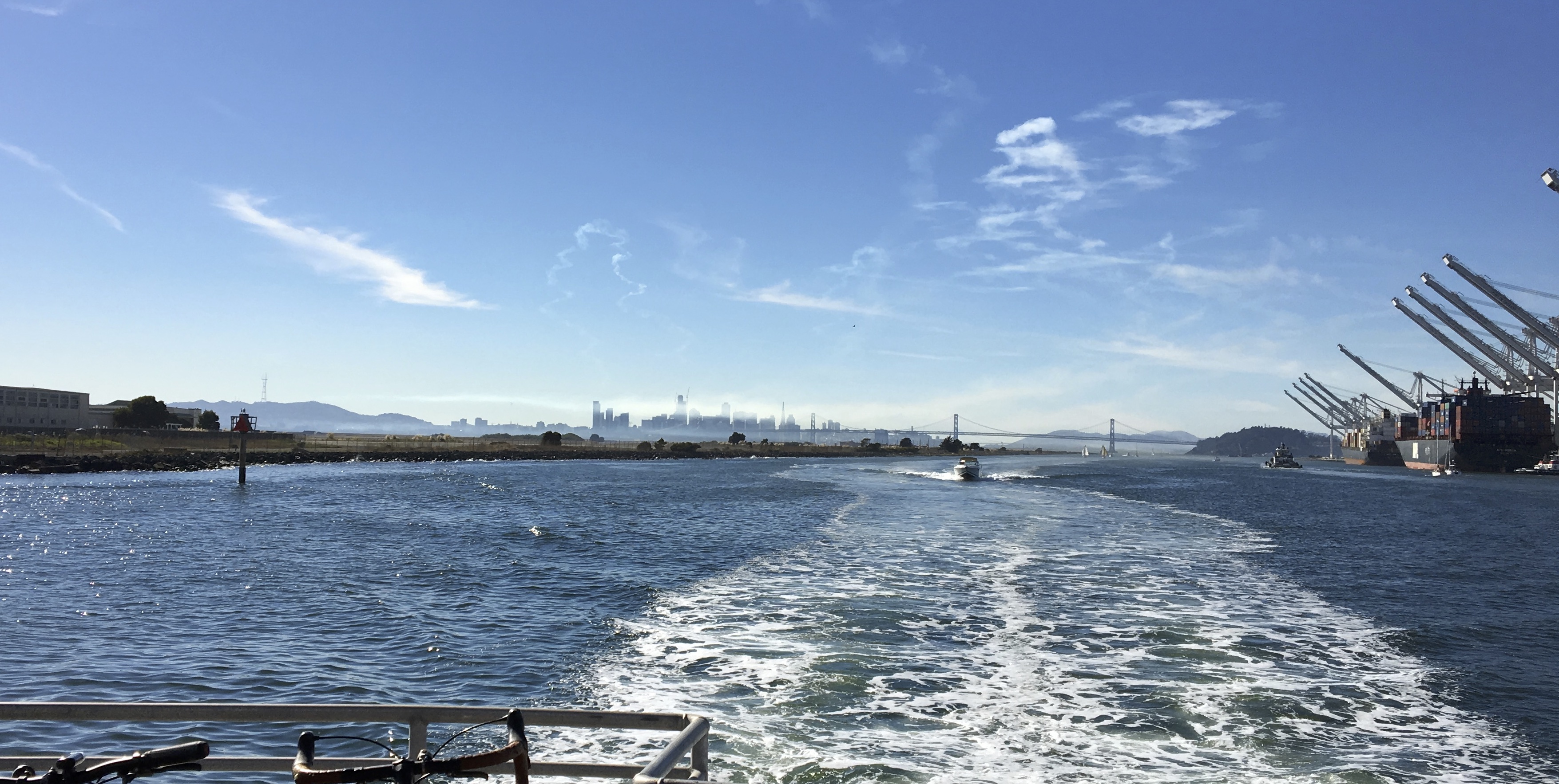 View From The Back Of The Alameda Ferry
