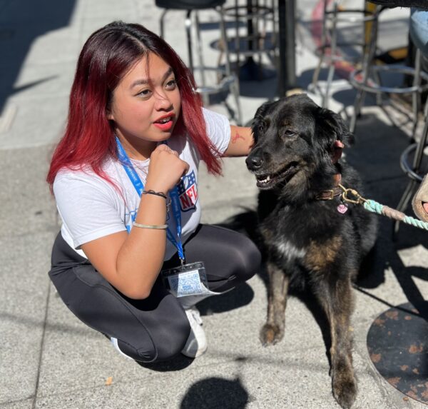 Unknown Mix Dog With Woman