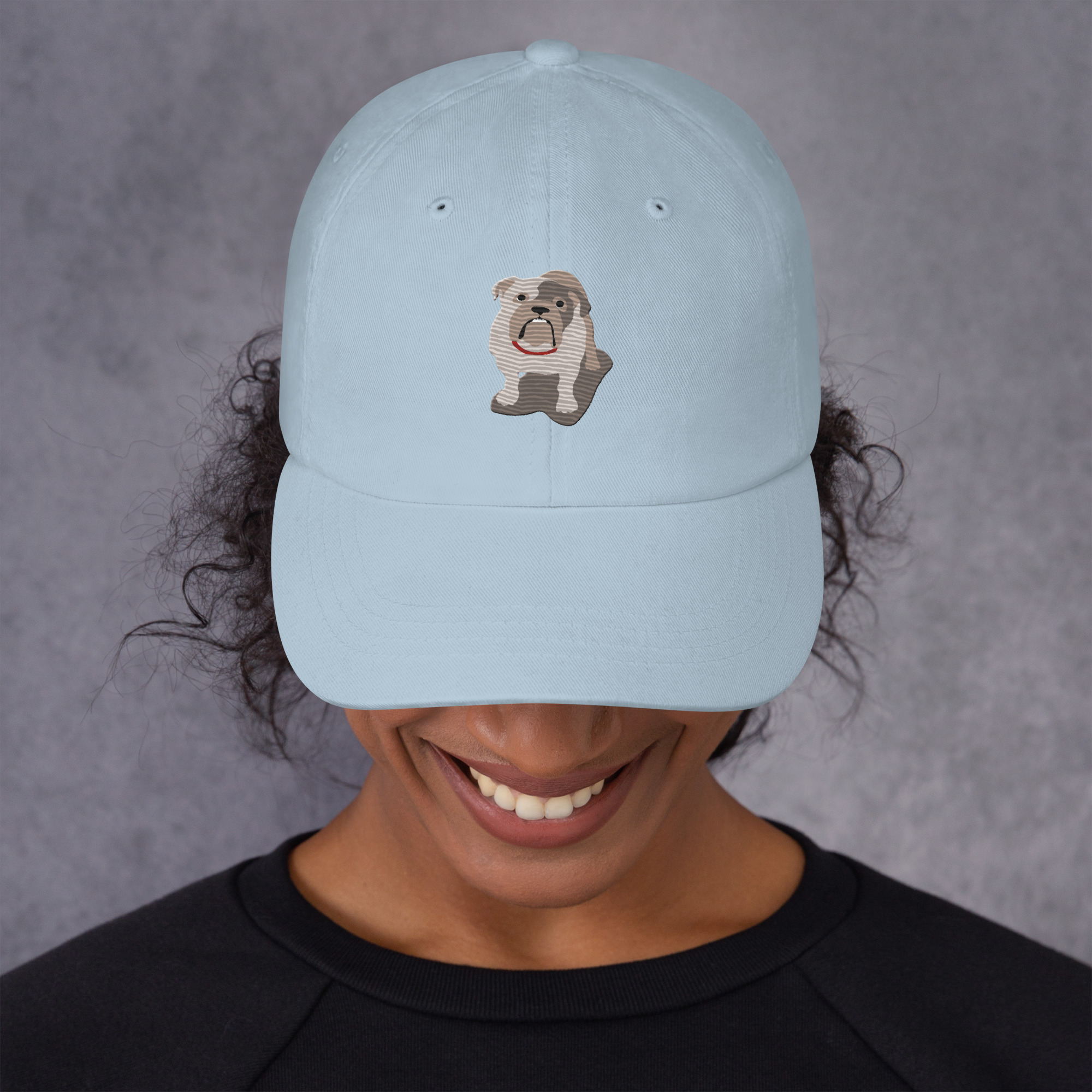Sad Bulldog Puppy Cap - Image 5