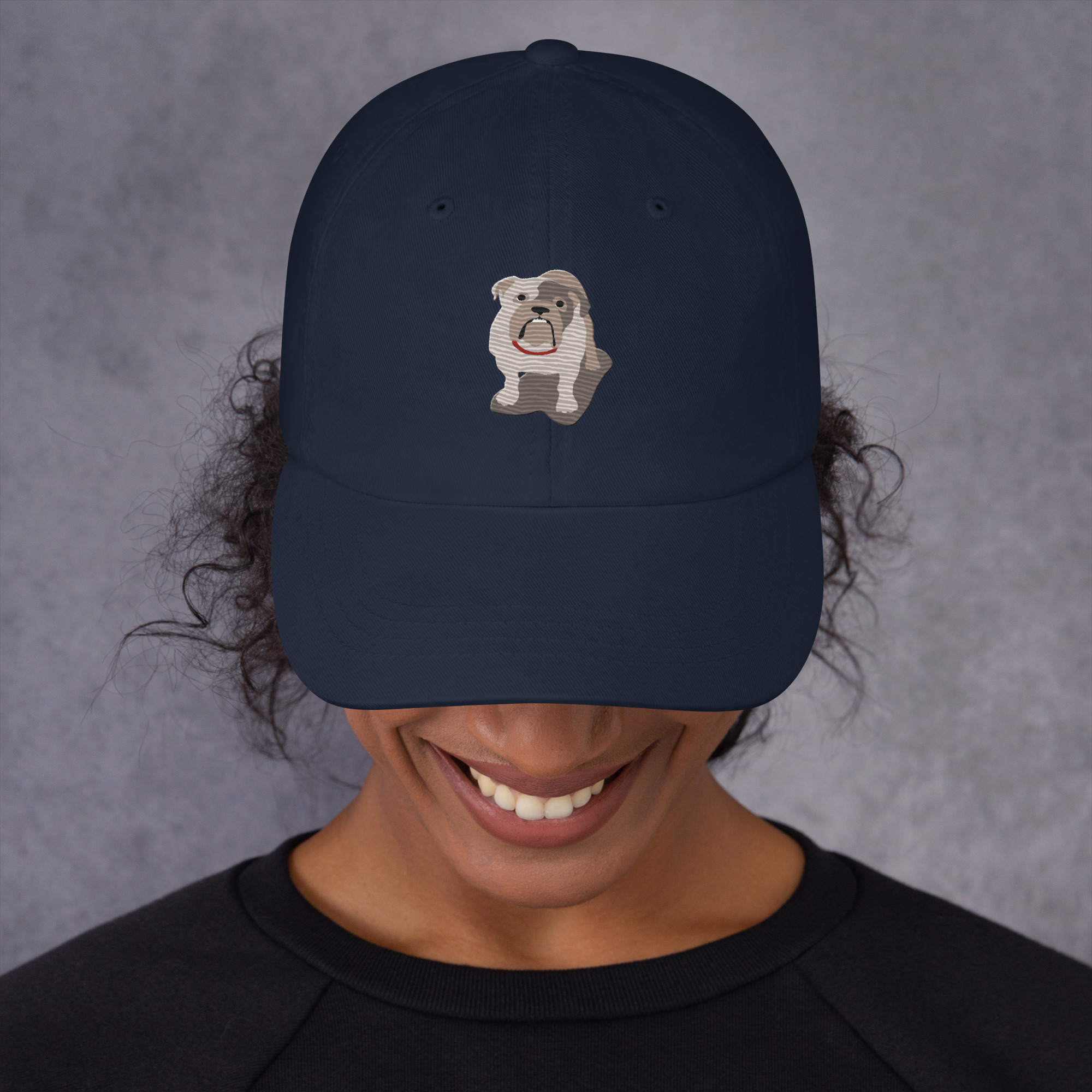 Sad Bulldog Puppy Cap - Image 3