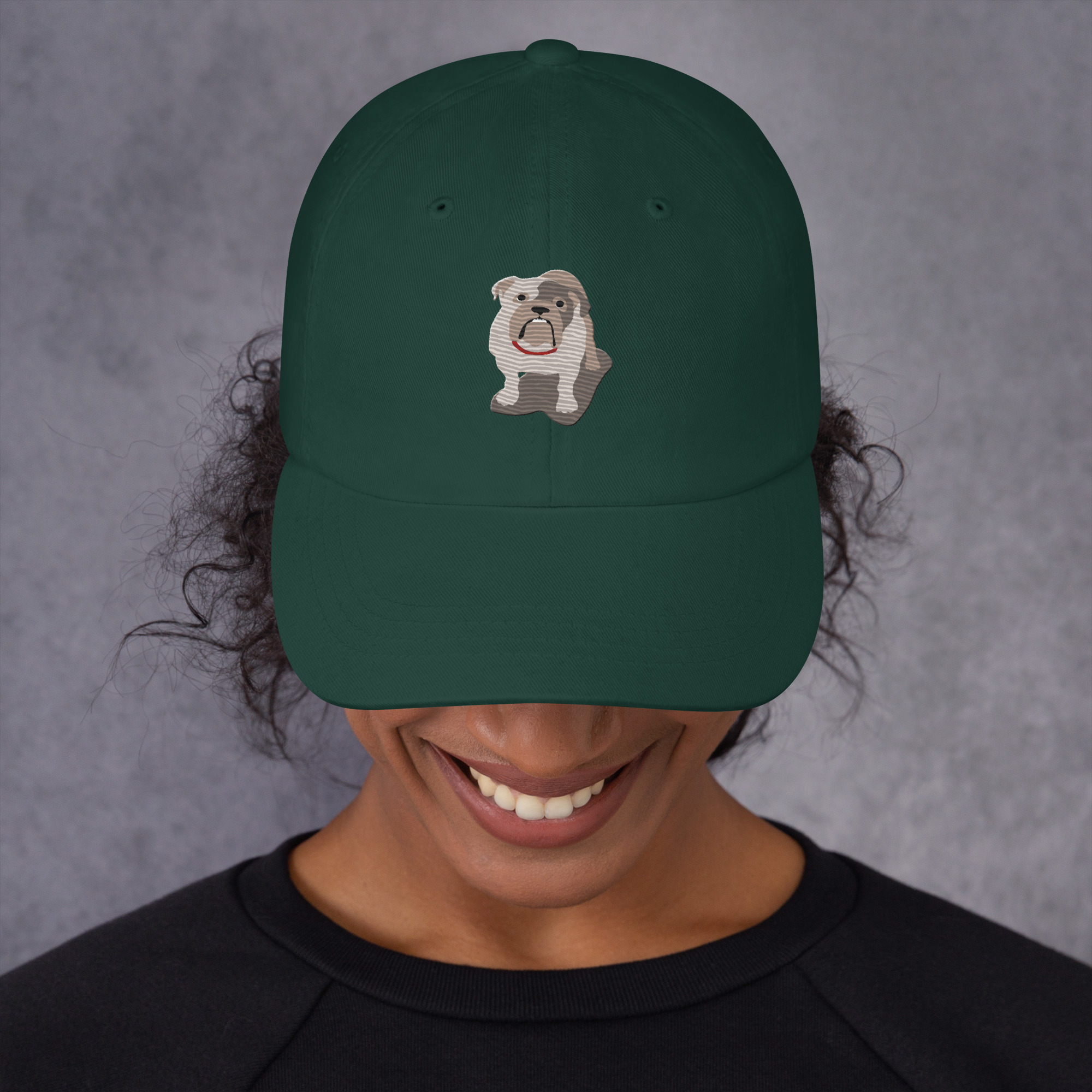 Sad Bulldog Puppy Cap